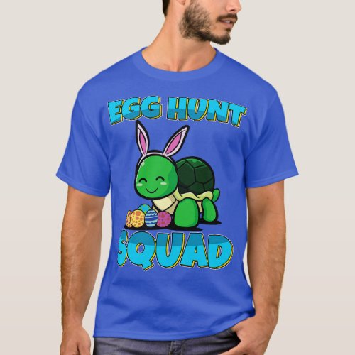 Egg Hunt Squad Cute Turtle Easter Eggs Hunting  T_Shirt