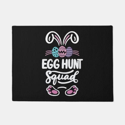 Egg Hunt Squad Easter Funny Kids Easter Egg Hunt Doormat