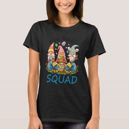 Egg Hunt Squad Gnome  Easter Egg Hunt T_Shirt