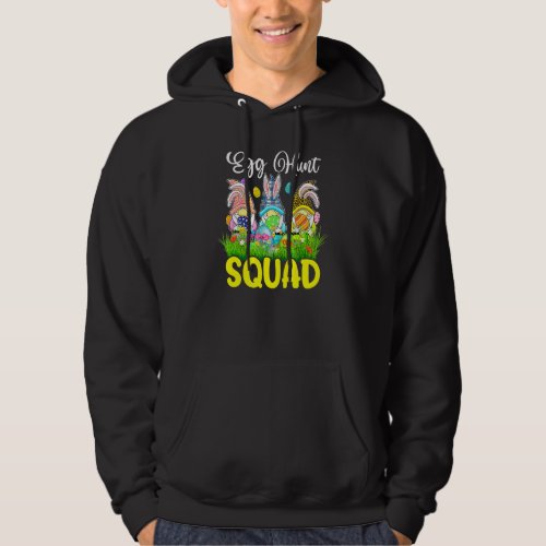 Egg Hunt Squad Gnomes Easter Day Bunny 3 Hoodie