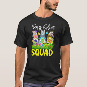 Egg Hunt Squad Gnomes Easter Day Bunny 3 T-Shirt