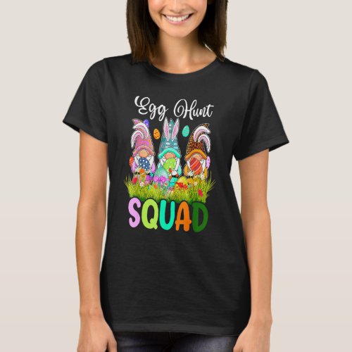 Egg Hunt Squad Gnomes Easter Day Bunny 5 T_Shirt