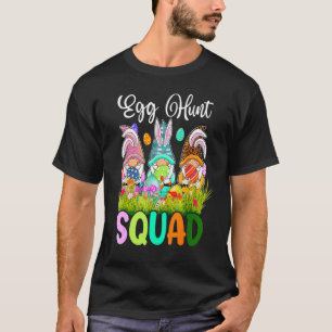 Egg Hunt Squad Gnomes Easter Day Bunny 5 T-Shirt