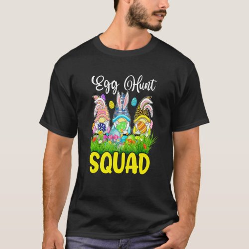 Egg Hunt Squad Gnomes Easter Day Bunny 6 T_Shirt