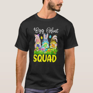 Egg Hunt Squad Gnomes Easter Day Bunny Ears T-Shirt