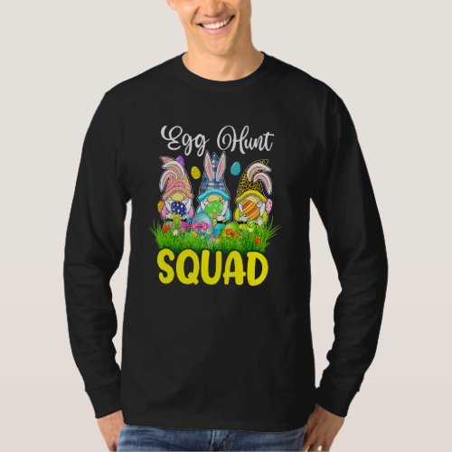 Egg Hunt Squad Gnomes Easter Day Bunny T_Shirt