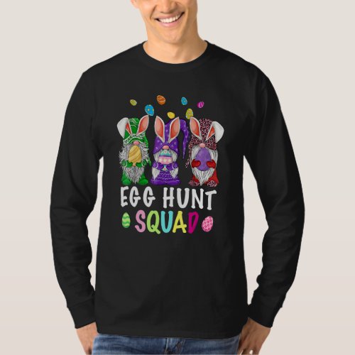 Egg Hunt Squad Gnomes Easter Day Gnomes Bunny Egg  T_Shirt