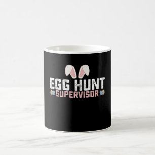 Egg Hunt Supervisor Funny Easter Bunny Rabbit Coffee Mug