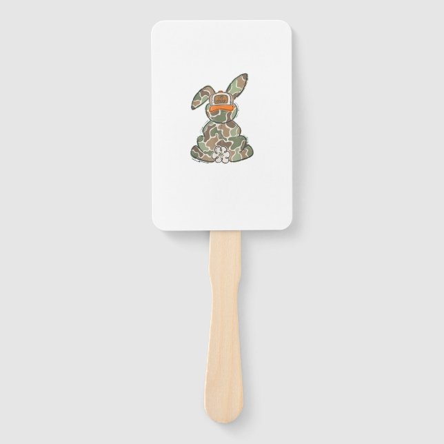 Egg Hunter Camo Easter Toddler Easter Day Camo Eas Hand Fan (Front)
