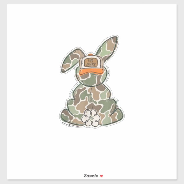 Egg Hunter Camo Easter Toddler Easter Day Camo Eas Sticker (Sheet)