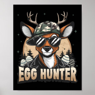 Egg Hunter Deer Buck Byckward Cap Deer Hunting Eas Poster