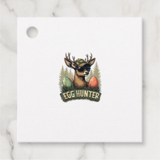 Egg Hunter Deer Buck Happy Easter Day Eggs Boys Ki Favor Tags