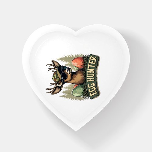 Egg Hunter Deer Buck Happy Easter Day Eggs Boys Ki Paperweight