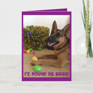 Egg hunter holiday card