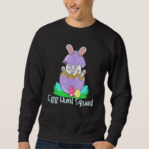 Egg Hunting Family Matching  Set Easter Squad 1 Sweatshirt