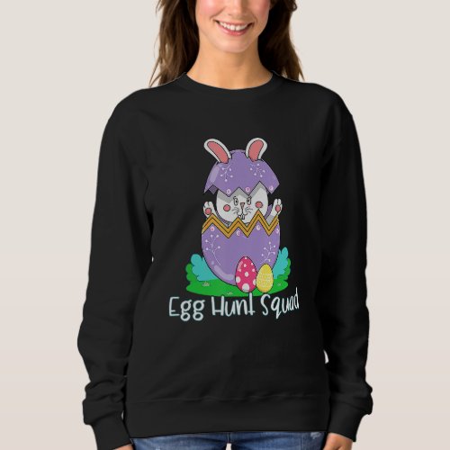 Egg Hunting Family Matching  Set Easter Squad 2 Sweatshirt