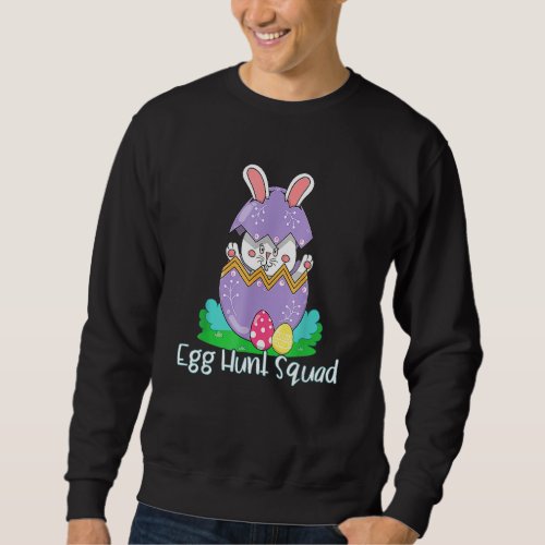 Egg Hunting Family Matching  Set Easter Squad 3 Sweatshirt