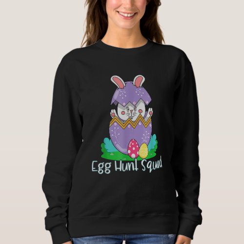Egg Hunting Family Matching  Set Easter Squad 3 Sweatshirt