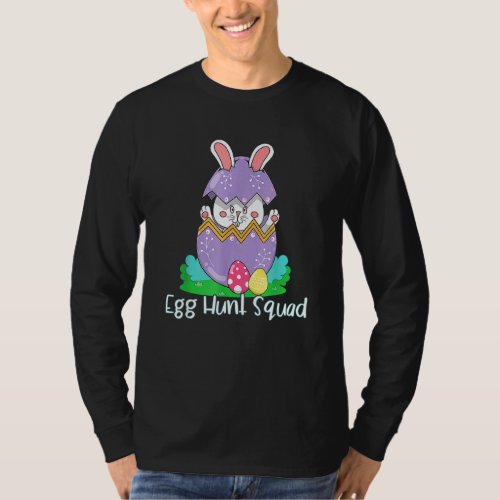 Egg Hunting Family Matching  Set Easter Squad 3 T_Shirt