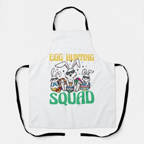 Egg Hunting Squad Easter Funny Kid Easter Egg Hunt Apron