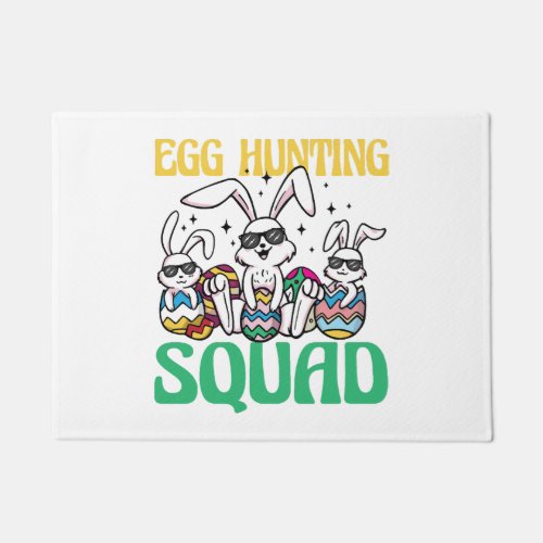 Egg Hunting Squad Easter Funny Kid Easter Egg Hunt Doormat