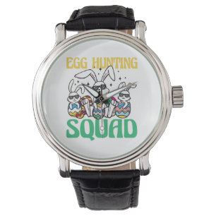 Egg Hunting Squad Easter Funny Kid Easter Egg Hunt Watch