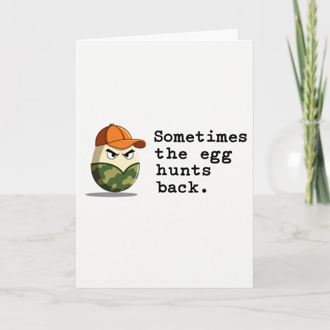Egg Hunts Back Greeting Card (Front)