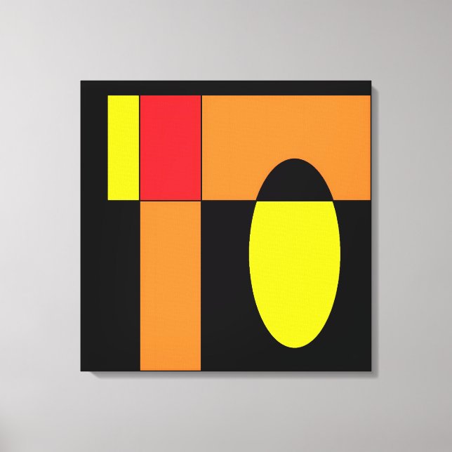 Egg Invader II - Ken Gage Abstract Art Canvas Print (Front)