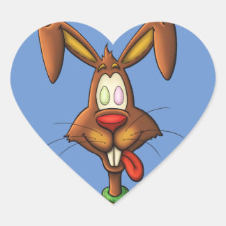 egg mad easter bunny funny cartoon drawing heart sticker