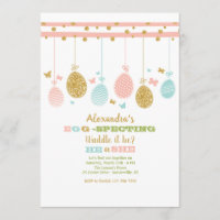 Egg Mobile Gender Reveal Invitation