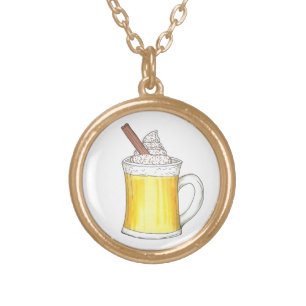 Egg Nog Eggnog Christmas Winter Holiday Necklace