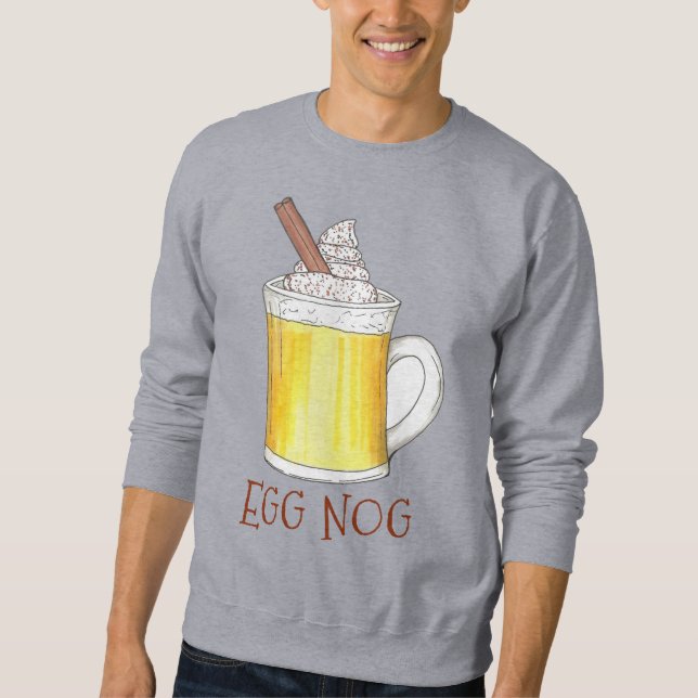 Egg Nog Eggnog Ugly Christmas Holiday Xmas Sweater (Front)
