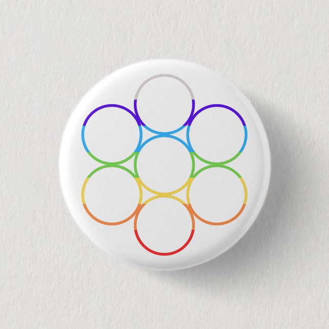 Egg of Life Chakra Button (Front)