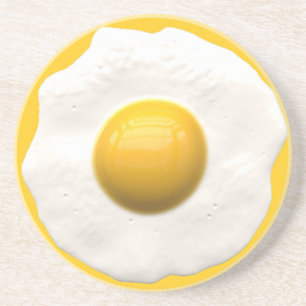Egg Over Easy Sandstone Coaster