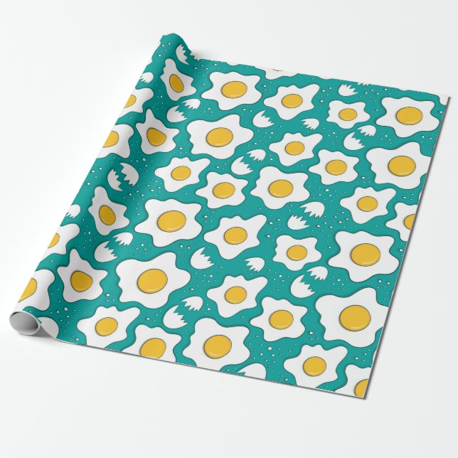 Egg Pattern Wrapping Paper (Unrolled)