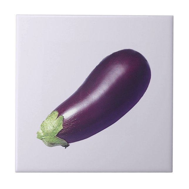 Egg Plant Ceramic Tile (Front)