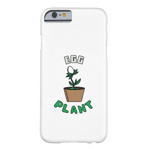 Egg plant in pot eggplant words game illustration barely there iPhone 6 case