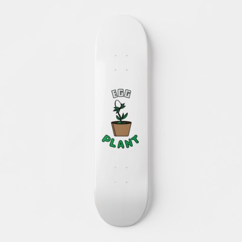 Egg plant in pot eggplant words game illustration skateboard