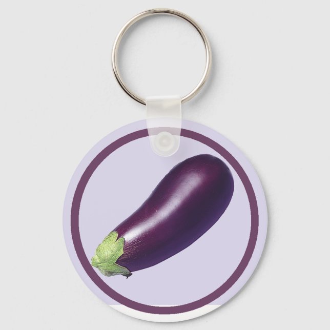 Egg Plant Keychain (Front)