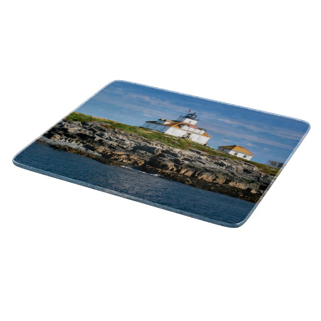 Egg Rock Lighthouse Bar Harbor Maine Cutting Board (Corner)