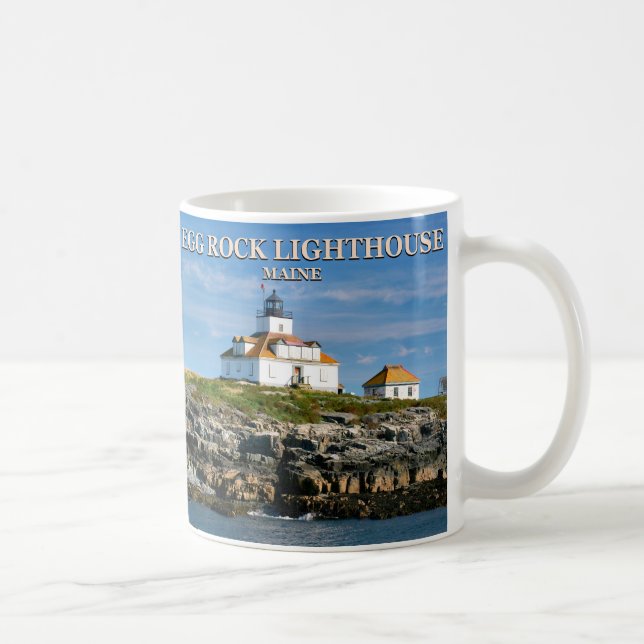 Egg Rock Lighthouse, Bar Harbor Maine Mug (Right)