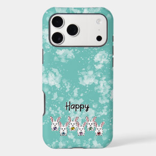 Egg Shaped Easter Rabbits iPhone 17 Pro Max Case