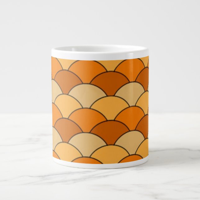 EGG SHAPED PATTERN GIANT COFFEE MUG (Front)