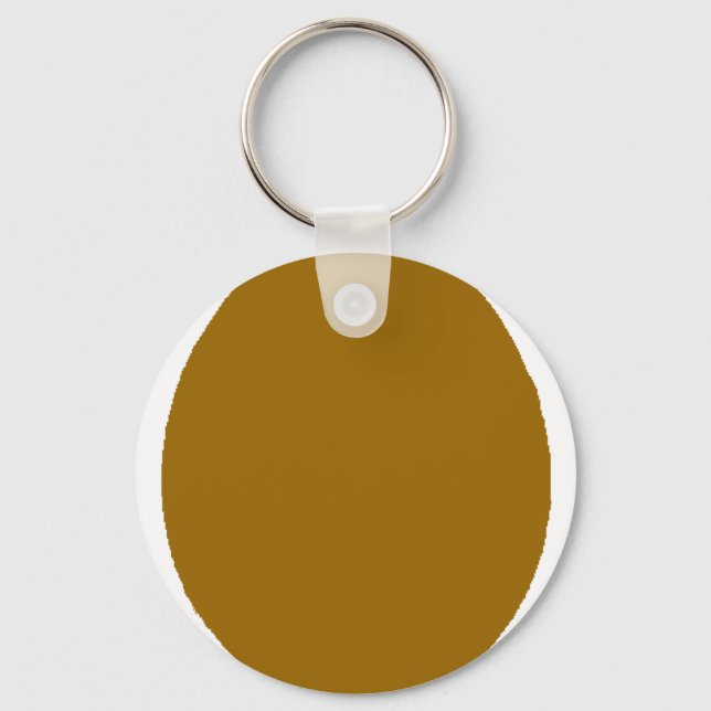 Egg Solid Brown The MUSEUM Zazzle Gifts Keychain (Front)