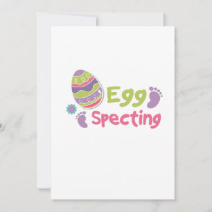 Egg Specting Maternity - Funny Easter Pregnancy Holiday Card