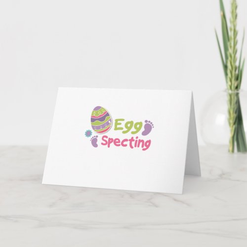 Egg Specting Maternity _ Funny Easter Pregnancy Holiday Card