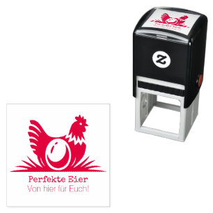 Egg stamp hen