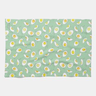Egg-Static! - in pale green Kitchen Towel