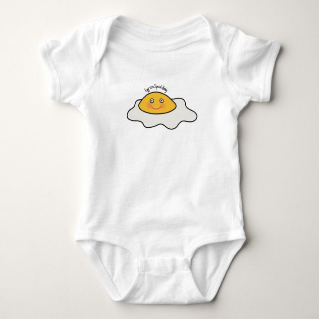 Egg-stra Special Baby Egg Themed Baby Bodysuit (Front)