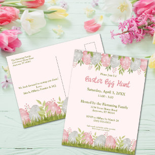 Egg-stra Sweet Customizable Easter Egg Hunt Postcard